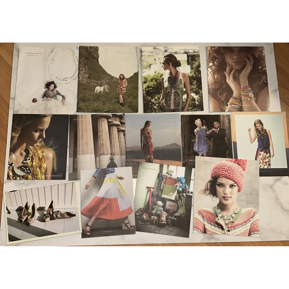 Anthropologie Lot of 13 Thirteen Magazines  Catalogs 2012